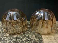 Small Amber Glass Tulip Lampshade 5