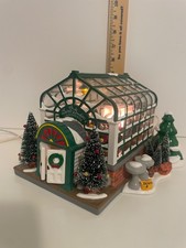 Dept. 56 Christmas Snow Village 1998 The Secret Garden Greenhouse #54949 OEM BOX picture