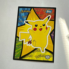 Topps 1999 Pokémon Trading Cards Pikachu Sticker Card #2 English Standard picture