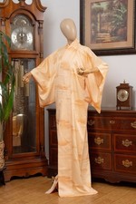 DEAR VANILLA JAPANESE KIMONO WOMEN'S ROBE GOWN AUTHENTIC MADE IN JAPAN VINTAGE picture