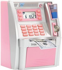 2024 Upgraded Piggy Bank for Real Money for Kids Adults,Toy Money Bank with Card picture
