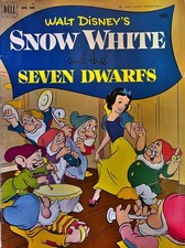 WALT DISNEY’S SNOW WHITE & THE SEVEN DWARFS (1952) Dell #382; Low Grade picture