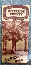 FREE SHIP 1950s Riverside County California Tourist Brochure picture