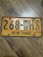 Vtg 1970s 1980s New York License Plate  picture