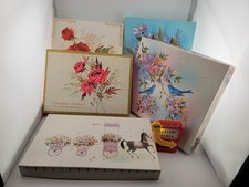 Lot Of 105 NOS Vintage 1960's Birthday Get Well Baby Greeting Cards & Envelopes picture