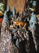 1994 Bronze Sculpture Mountain Deer by Daniel Parker 11.5