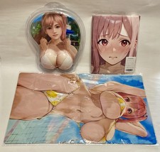 HONOKA set Dead or alive Xtreme 3 Venus 3D Mouse Pad & Towel & Playing Card Mat picture