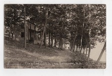 Lake Cossayuna, NY - RPPC - Cottage & Oaks - Real Photo New York Postcard picture