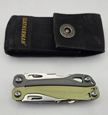 Leatherman Sidekick Lime Green Stainless Multi-Tool w Sheath Excellent Condition picture