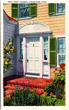 Emily Post Doorway in Edgartown Massachusetts MA Beautiful 1920s Postcard picture