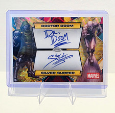 Topps 2025 Marvel Chrome Dual Auto Serial 19/50 DOCTOR DOOM/ SILVER SURFER  picture