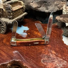 Case XX Pocket Worn 6318 SS Stockman 3-Blade Mahogany Bone SS Slipjoint picture