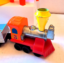 VINTAGE MATTEL TRAIN SET MY FIRST WHEELS WITH CASE 1980'S COLLECTIBLE DIE CAST picture