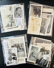 50 Vintage Snapshot Photo Lot - B&W Found Mixed Vernacular Art picture