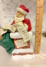 Vintage 1989 Possible Dreams Clothtique Santa Figurine – Chimney Christmas Decor picture