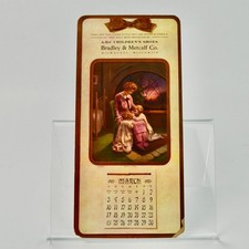 1912 Advertising Calendar March Bradley & Metcalf Co. Milwaukee picture