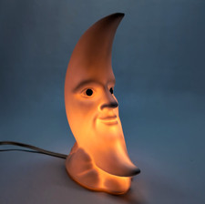 1978 Vandor Man in the Moon Ceramic Night Light Lamp Poltergeist Horror picture