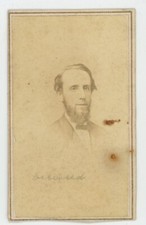 Vintage Antique CDV Photo Dapper Man ID'd Hallett Civil War Bowery NY 1860s picture