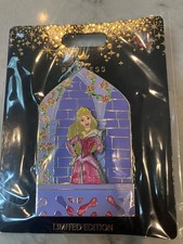 Disney UNCAS Europe Sleeping Beauty Aurora Pink Dress Balcony Pin LE200 NEW picture