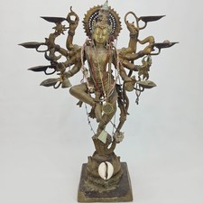 Large Shiva Nataraja Bronze Ritual Altar Sculpture 25