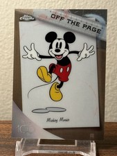Mickey Mouse 2023 Topps Disney Chrome 100 - Off the Page Insert #OTP-6 🔥 picture