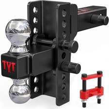 TYT Adjustable Truck Trailer Hitch for 2 inch Receiver, 6