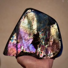 2.6kg Natural Labradorite Carved stand Labradorite mineral Specimen decor gift picture