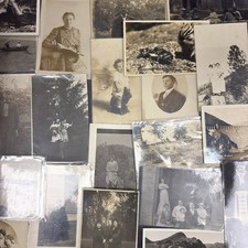 20 Real Photo Postcards Lot - Vintage & Antique RPPC Collection - Mixed picture