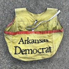 Vintage 80s Arkansas Democrat gazette paperboy newspaper carrier bag picture