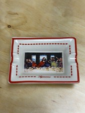 Supreme Red & White Rectangular Ashtray with Last Supper Design New picture