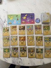 Pikachu Bundle 30th Anniversary Pokemon Cards X18 + stickers + Sealed ETB sleeve picture