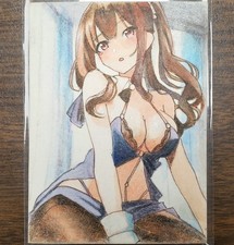 ACEO ORIGINAL OOAK HAND-DRAWN SKETCH 1/1 Sexy Chiyuki Kuwayama Signed By Artist picture