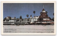 VTG Hotel Del Coronado Coronado California Chrome Postcard Built 1888 Beach View picture