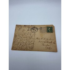 Vintage 1917 Postcard Alice S Erskine Poem Fullerton CA Postmark 1c Stamp picture