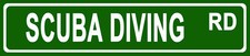 SCUBA DIVING Hobbies Novelty Aluminum Decorative Street Sign 4x18 inc picture