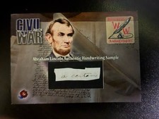 abraham lincoln Authentic Hand Written Sample 2022 Historic Autographs #2 picture