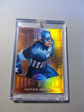 2017 Fleer Ultra Spider-Man Metal BRONZE PMG MM45 CAPTAIN AMERICA 133/199 Insert picture