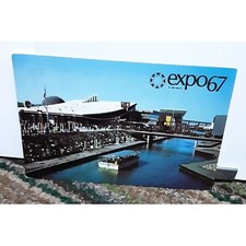 Expo67 1967 Montreal Canada Lincoln Four Cent Stamp vintage 60s italy Postcard picture