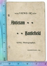 Rare 1880's Antietam Civil War Battlefield Souvenir Real Photo Book Original picture