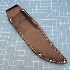 Vintage Case XX Black Leather Fixed Blade Knife Sheath Hunting Belt Pouch 9x4 picture
