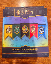 Conquest Journals Harry Potter Hogwarts House Banner Set of 5 12x20 in picture