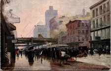 c1905 The Accident Chicago Street Life Scene Illinois IL Hammon UDB Postcard picture