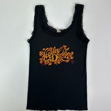 Vintage 3D Emblem Harley-Davidson Shirt Womens M Rolling Thunder NY Tank Top 80s picture