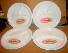 4 VTG Anacapa Melamine Ware Divided Plates Kraft Velveeta Cheese Advertisement picture