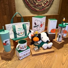 Starbucks Peanuts Snoopy The Great Pumpkin is Here Collection Brand New picture