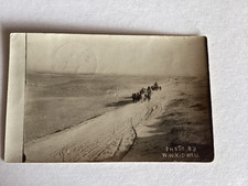 RPPC  1914 Typical Road Western Kansas with Team of Horses/ Bare Landscape picture