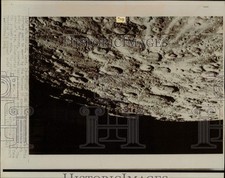 1974 Press Photo View of the south pole of Mercury taken by Mariner 10 picture