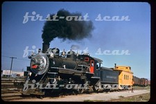 R DUPLICATE SLIDE - Santa Maria Valley SMV 21 STEAM 2-8-0 Action Guadalupe 1959 picture