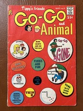 Exceptionally RARE Tippy's Friends Go-Go and Animal #5 Tower Comics 1967 $7 Ship picture