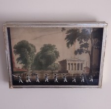 Yale College and State House Shadow Box With Lead  Revolutionary War Soldiers picture